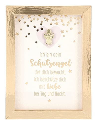 Depesche 11626-022 - Bilderrahmen mit Kompliment, kleiner Deko-Rahmen mit hübschem Spruch, ca. 12 x 9 x 1,9 cm, ideal als Geschenk oder kleine Aufmerksamkeit, Gold von Depesche