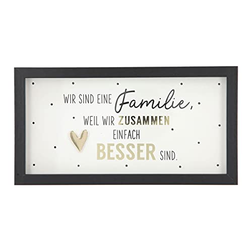 Depesche 11627-001 - Bilderrahmen mit Kompliment, kleiner Deko-Rahmen mit hübschem Spruch, ca. 19 x 10 x 1,9 cm, ideal als Geschenk oder kleine Aufmerksamkeit von Depesche