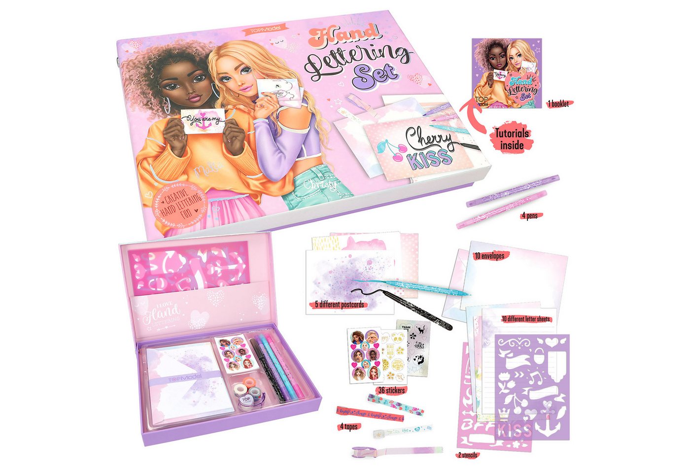 Depesche Aufbewahrungsbox DEPESCHE TOPModel Briefbox Set Handlettering 40 Teile von Depesche