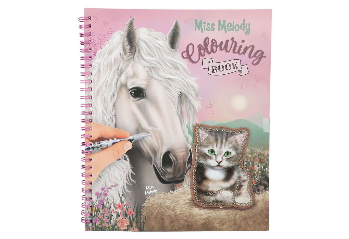 Depesche Malvorlage Miss Melody Pferde Bauernhoftiere Malbuch Buch inkl. Sticker (1-St), Ausmalbuch von Depesche