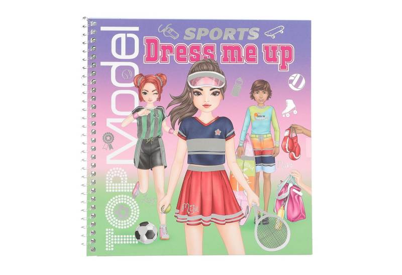 Depesche Malvorlage Top Model Dress me up Sport Malbuch Buch inkl. Sticker Ausmalbuch von Depesche