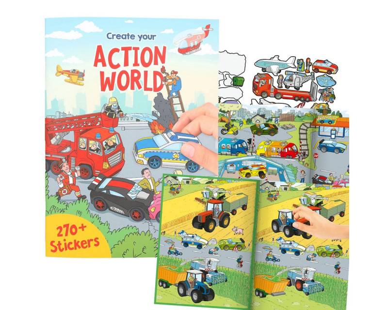 Depesche Stickerbuch DEPESCHE Create your Action World - Stickerbuch mit 270+ Stickern Depesche Stickerbuch DEPESCHE Create your Action World - Stickerbuch mit 270+ Stickern von Depesche