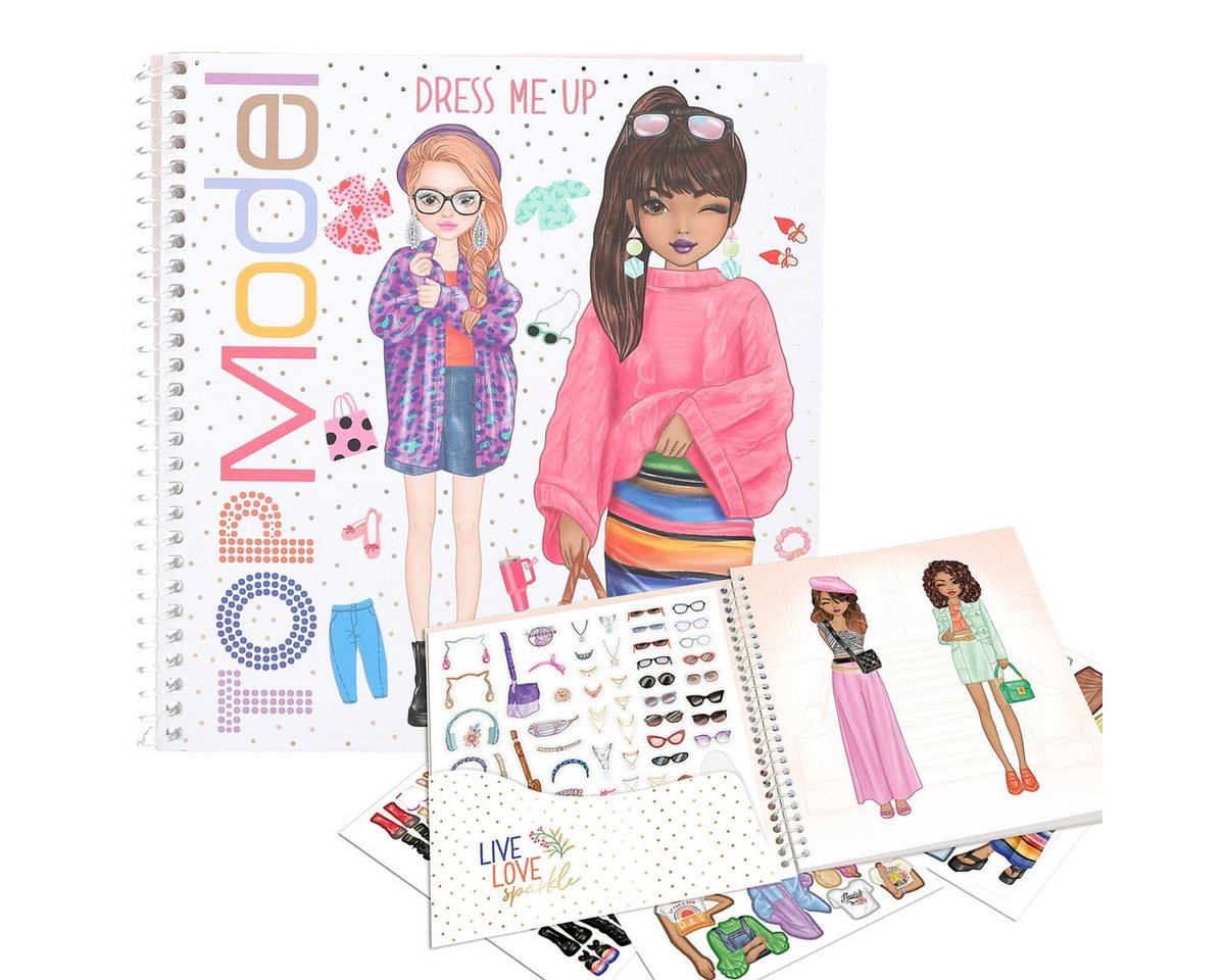 Depesche Stickerbuch TOPModel Dress Me Up Stickerbuch - Das ultimative Mode-Erlebnis von Depesche