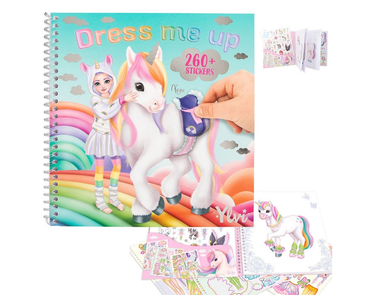 Depesche Stickerbuch Ylvi Dress Me Up Stickerbuch - Magisches Anzieh-Abenteuer für Kinder von Depesche