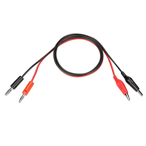Depisuta 100% Bananenmund in Klemm-/Halterkabeln 80 Cm 31,5 Zoll 5a für Elektrische Tests, die an Stromversorgungen Angepasst Sind von Depisuta