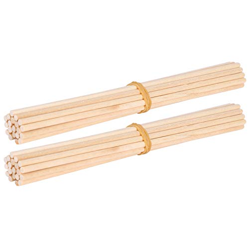 Depisuta 40pcs Hölzerne Runde Dübelstangen Bundle - Präzisions Uhrenreparaturzubehör für die Reinigung von Uhren - Leicht und Bequem für Operationsprofis und Nichtprofessionelle von Depisuta