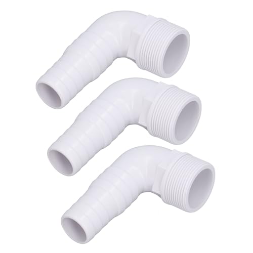 Depisuta 90-Grad-Ellbogenpool-Schlauchadapter, 3pcs Kunststoff-Ellbogenadapteranschluss für SPX1105Z3 SPX1105Z4 SPX1091Z7 Über-Boden-Poolpumpe, Filter, Skimmer von Depisuta