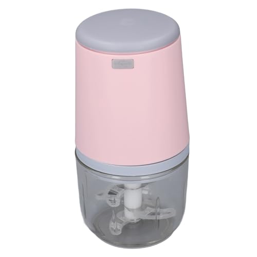 Depisuta Babyfußzeitraum, 300 Ml Mini -Küchenmaschine mit Klinge für Gemüse Früchte Fleisch, Tragbare Kabellose Elektrofutterhacker -Hubschrauber Geschirrspüler Sicher (PINK) von Depisuta