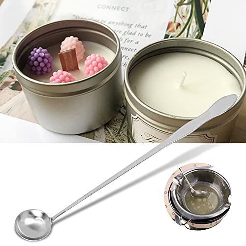 Depisuta Bar Mischlöffel Edelstahl Langes Griff von Tränenform Bequeme Verwendung für Kaffee -Tee -Wachskerzen (Mischlöffel langes Griff) von Depisuta