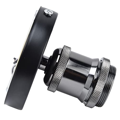 Depisuta E26 E27 Vintage Light Socket Mystical/Fantasy Respardant Holder mit Eisen -Bauch -Struktur für Küchenschlafzimmer Wohnzimmer, Breite Verwendung für Moderne und Retro Dekoration (BLACK) von Depisuta