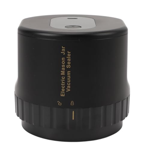 Depisuta Elektro -Jar -Vakuumversiegelung, Automatische Mason Jar Vakuumversiegelung mit 10 Deckel und Flaschenöffner, Typ C Ladung für Lebensmittellagerung von Depisuta