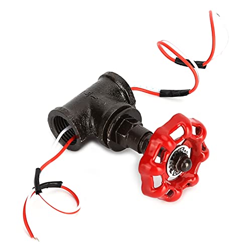 Depisuta Retro -Stil G1/2in -Stoppventil Lichtschalter, Vintage Steampunk Ventil für Wasserrohrlampe, Langlebiges Eisenmaterial in Rot von Depisuta