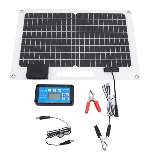 Depisuta Solar Panel Kit, 100W Monokristallines Solarpanel -Batterieladegerät mit 2 USB -Ausgängen 12 V 24 V 100A Ladung Controller für Auto Marine RV Trailer Boat campers von Depisuta