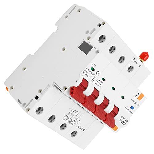 Depisuta WI -FI -Leistungsschalter, AC400V 63A 4P DIN RAIL Smart Circuit Breaker mit Leckage und Sicherheitsschloss für Haushaltsgeräte von Depisuta