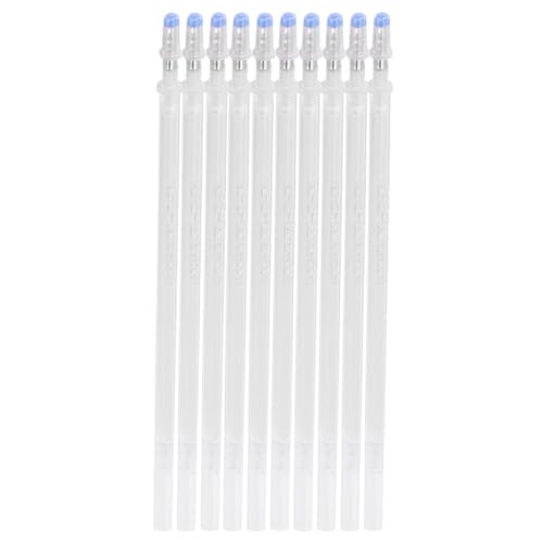 Depisuta Wärmelöschbare Stoffmarker Nachfüllungen 100pcs, Hochtemperatur Verschwinden Tintenstift Nachfüllung mit Stahlnib für Stickbehinderung Nadel Arbeit Schneiderung Schneiderung und von Depisuta