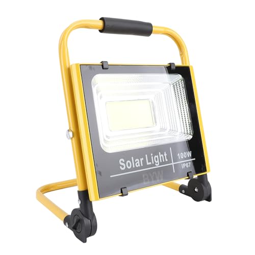 LED-Arbeitsleuchte, 100 W, 20.000 Lm, 6.000 K, Superhell, Wasserdicht, IP67, LED-Flutlicht mit Ständer, für Drinnen und Draußen, Verstellbare Tragbare Baustellenleuchte für Bau von Depisuta