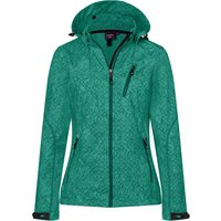 DEPROC Active Softshelljacke "ALBERTA PEAK", leichte Softshelljacke mit All-Over-Print und abnehmbarer Kapuze von Deproc Active