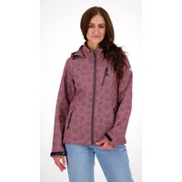 DEPROC Active Softshelljacke "SHELBY PEAK DC", leichte Softshelljacke mit All-Over-Print und abnehmbarer Kapuze von Deproc Active