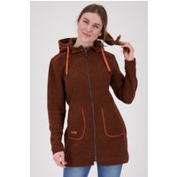 DEPROC Active Strickmantel "KENNEWICK II LONG", außergewöhnlicher Feinstrickmantel mit Kontrastdetails von Deproc Active