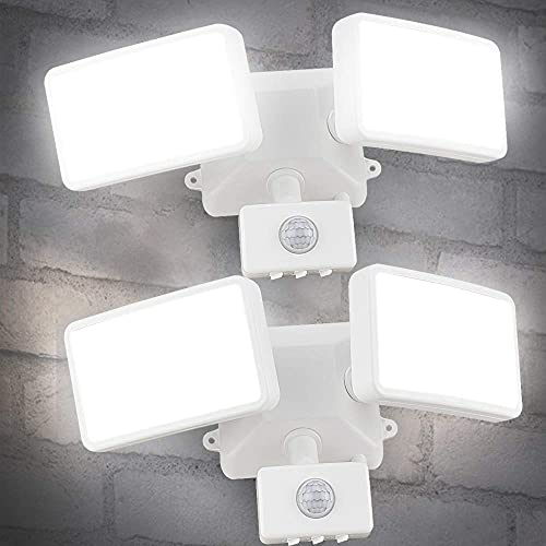 Depuley 20W LED Strahler 2er mit Bewegungsmelder 180°Weiß Doppelkopf Multi-Winkel Einstellbar 5.11 * 3.14in Assenleuchte LED Wasserdicht IP65 für Garten Garage Balkon Hof Depuley 20W LED Strahler 2er mit Bewegungsmelder 180°Weiß Doppelkopf Multi-Winkel Einstellbar 5.11 * 3.14in Assenleuchte LED Wasserdicht IP65 für Garten Garage Balkon Hof von Depuley