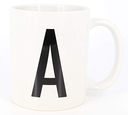 PICSonPAPER Buchstaben-Tasse A Tasse mit Buchstaben, Alphabet als Kaffeetasse Buchstabentasse (Buchstabe A) von Deqosy