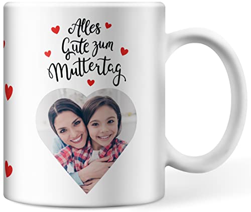 Muttertags-Tasse personalisiert mit Foto, Alles Gute zum Muttertag, Mama Geschenk Muttertagsgeschenk (Mama) von Deqosy
