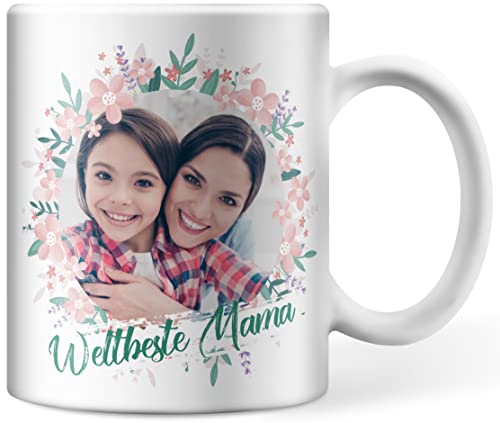 Muttertags Tasse personalisiert mit Foto, Weltbeste Mama, Fototasse, Muttertagsgeschenk, Weihnachten Geburtstag (Mama) von Deqosy