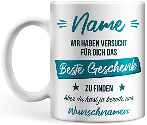 Tasse personalisiert mit Namen, Wunschname wir haben versucht für dich das Beste Geschenk zu finden... von Deqosy