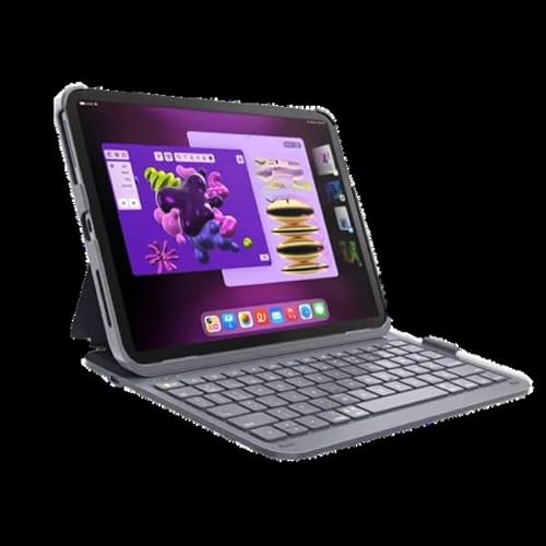 Deqster Slim Pro Keyboard für iPad Air 13", iPad Pro 12.9" (3./4./5. Gen.), Bluetooth, Deutsches Layout (QWERTZ) von DEQSTER