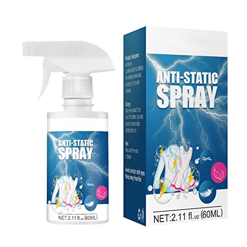 Dequate Spray Antistatisch Kleidung, Antistatikspray Für Kleidung, Anti Static Spray Kleidung, Antistatik Spray Für Kleidung, Textilien, Möbel Und Auto, Reduziert Statische Aufladung von Dequate