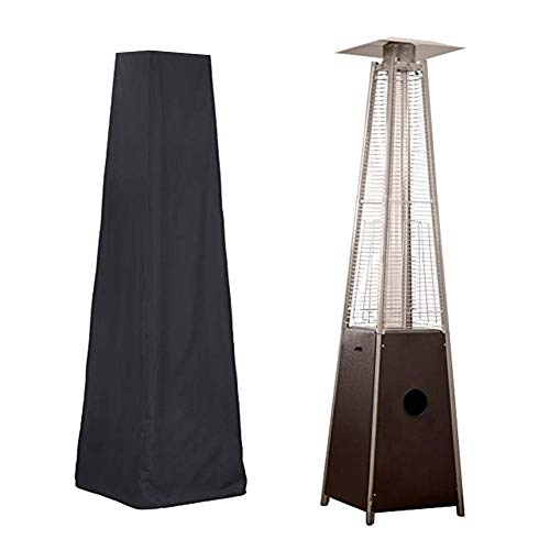 Dequate Stand-up Heizpilz Abdeckung Abdeckhaube - Wasserdicht Schutzhülle Für Heizpilz, Schwarze Terrassenheizungsabdeckung Für Freistehenden Terrassenheizstrahler Passt, 53 X 61 X 221CM von PGONA