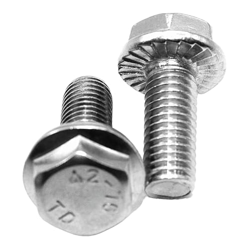 Sechskantschraube Flanschschraube Bundschraube Bolzen ähnl. DIN 6921 Vollgewinde mit Flansch und Sperrverzahnung Edelstahl A2 V2A M5/M6/M8/M10 Sechskantschraube Flanschschraube Bundschraube Bolzen ähnl. DIN 6921 Vollgewinde mit Flansch und Sperrverzahnung Edelstahl A2 V2A M5/M6/M8/M10 von Der Anschraubladen