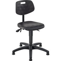 meychair Arbeitsdrehstuhl Ability Polyurethan, Sitzhöhe 470-610 mm, Kunststoffbasis, Bodengleiter von meychair