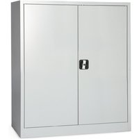 BASIC Werkstatt-Beistellschrank mit 2 Fachböden, HxBxT 1.200 x 1.200 x 420 mm, lichtgrau von Basic