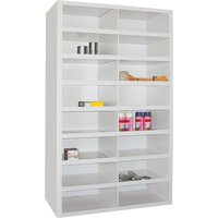 PAVOY Fächerschrank, 16 Fächer à 180 x 455 x 220 mm, resedagrün von Pavoy