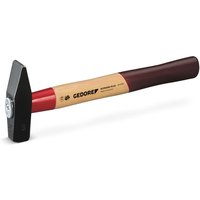 Schlosserhammer Rotband-Plus 2000g Stiel-L.400mm Hickory m.Stahlschutzhülse von Gedore