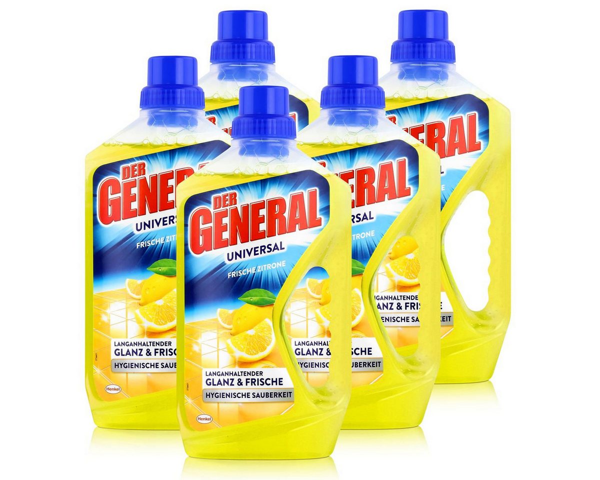 Der General Der General Universal Frische Zitrone 750ml Allzweckreiniger (5er Pack Allzweckreiniger Der General Der General Universal Frische Zitrone 750ml Allzweckreiniger (5er Pack Allzweckreiniger von Der General