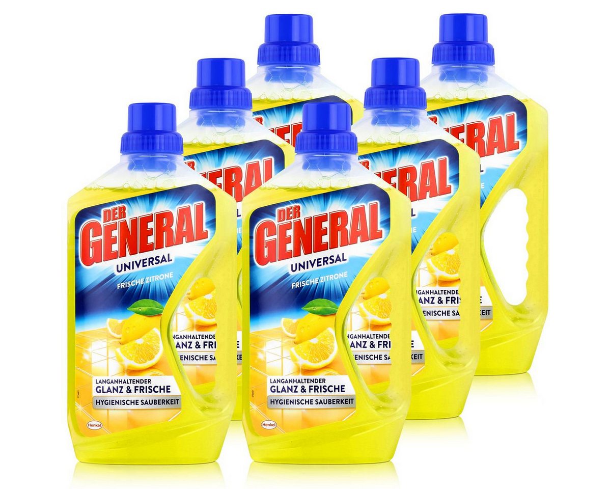 Der General Der General Universal Frische Zitrone 750ml Allzweckreiniger (6er Pack Allzweckreiniger Der General Der General Universal Frische Zitrone 750ml Allzweckreiniger (6er Pack Allzweckreiniger von Der General