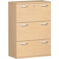 Geramöbel Hängeregistraturschrank Profi, 2-bahnig, 3 Schubladen, Buche von Geramöbel