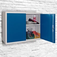 PAVOY Hängeschrank, HxBxT 600 x 800 x 300 mm, enzianblau, anthrazitgrau von Pavoy