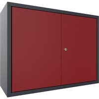 PAVOY Hängeschrank, HxBxT 600 x 800 x 300 mm, rubinrot, anthrazitgrau von Pavoy