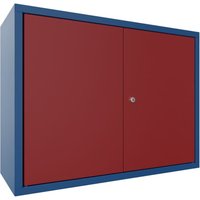 PAVOY Hängeschrank, HxBxT 600 x 800 x 300 mm, rubinrot, enzianblau von Pavoy