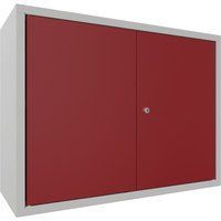 PAVOY Hängeschrank, HxBxT 600 x 800 x 300 mm, rubinrot, lichtgrau von Pavoy