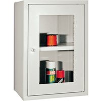 PAVOY Hängeschrank mit Sichtfenster, HxBxT 600 x 400 x 300 mm, anthrazitgrau, enzianblau von Pavoy