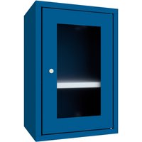 PAVOY Hängeschrank mit Sichtfenster, HxBxT 600 x 400 x 300 mm, enzianblau, enzianblau PAVOY Hängeschrank mit Sichtfenster, HxBxT 600 x 400 x 300 mm, enzianblau, enzianblau von Pavoy