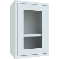 PAVOY Hängeschrank mit Sichtfenster, HxBxT 600 x 400 x 300 mm, lichtgrau, lichtgrau von Pavoy
