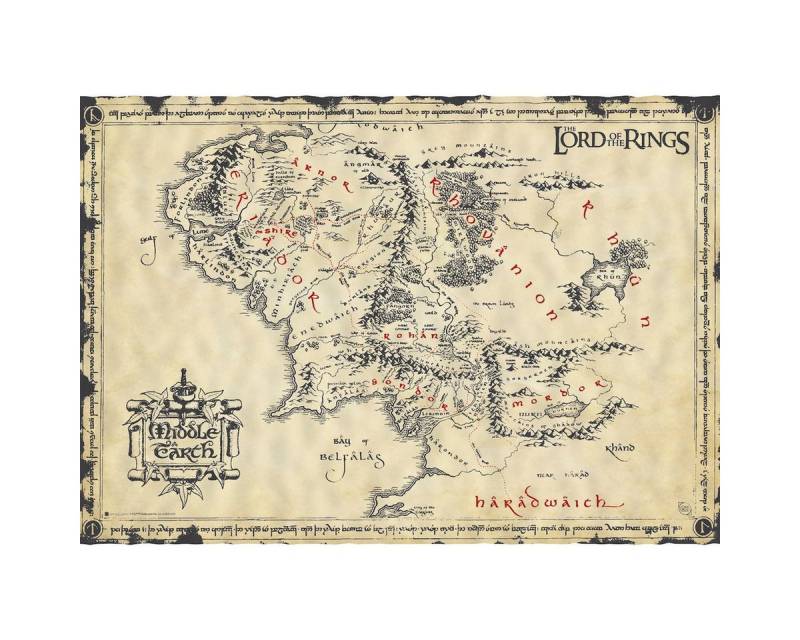 Der Herr der Ringe Poster Der Herr der Ringe Poster von Der Herr der Ringe