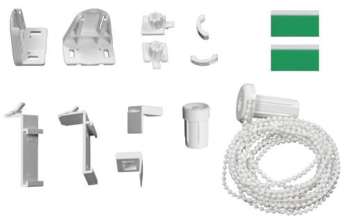 EFIXS Montageset für Minirollo - Easyrollo - Klemmrollo, Bedienlänge 150 cm, Weiss, OHNE Bohren, Rollowelle: Innendurchmesser 16 mm ~ Aussendurchmesser 17 mm ~ Set 17/150 EFIXS Montageset für Minirollo - Easyrollo - Klemmrollo, Bedienlänge 150 cm, Weiss, OHNE Bohren, Rollowelle: Innendurchmesser 16 mm ~ Aussendurchmesser 17 mm ~ Set 17/150 von Der Jalousienladen