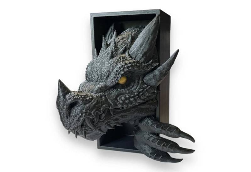 Der Krämer Buchstütze Drache 3D Figur Book Nook 20cm von Der Krämer