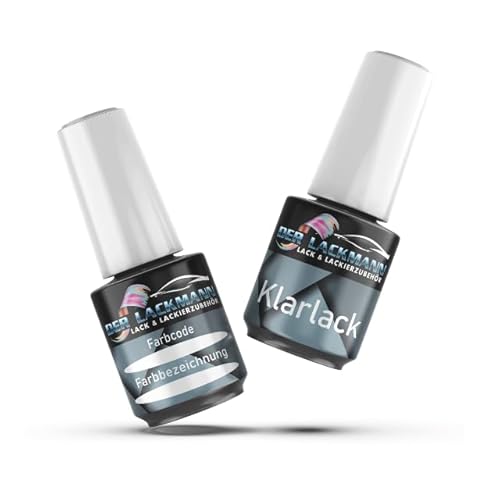 Lackstift-Set LC5F Bluegraphit Perl. für VW Audi C5F + Klarlack 20ml Pinsel von Der Lackmann Lack & Lackierzubehör